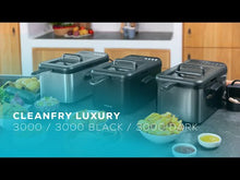 Carica e avvia il video nel visualizzatore di galleria, Friggitrice Cleanfry Luxury 3000 Black
