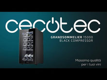 Carica e avvia il video nel visualizzatore di galleria, Enoteca Grand Sommelier 15000 Black Compressor
