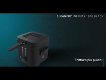 Carica e avvia il video nel visualizzatore di galleria, Friggitrice CleanFry Infinity 1500 Black
