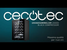 Carica e avvia il video nel visualizzatore di galleria, Enoteca Grand Sommelier 20000 Black Compressor
