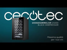 Carica e avvia il video nel visualizzatore di galleria, Enoteca Grand Sommelier 24000 Black Compressor
