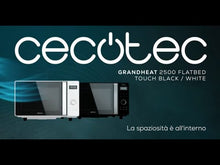 Carica e avvia il video nel visualizzatore di galleria, Microonde GrandHeat 2500 Flatbed Touch Black
