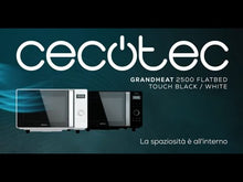 Carica e avvia il video nel visualizzatore di galleria, Microonde GrandHeat 2500 Flatbed Touch Black
